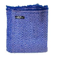 Pashmina Shawl, Thick Nepali Pashmina Shawl, Eight-ply Wool, Color [blue]