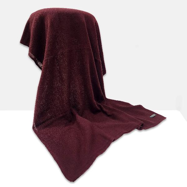 Pashmina Shawl, Nepali Handmade Shawl, In Four Ply Wool, Color [burgundy]