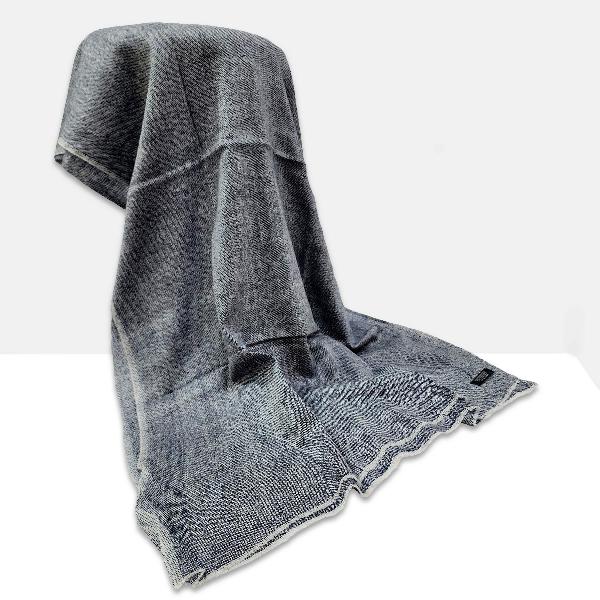 Pashmina Shawl, Thin Nepali Pashmina Shawl, Four-ply Wool, Color [gray]