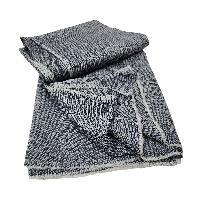 Pashmina Shawl, Thin Nepali Pashmina Shawl, Four-ply Wool, Color [gray]