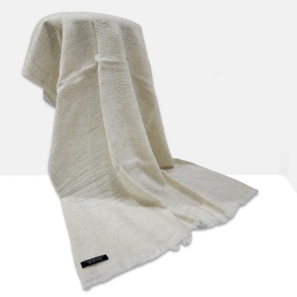 Pashmina Shawl, Thin Nepali Pashmina Shawl, Four-ply Wool, Color [taupe]