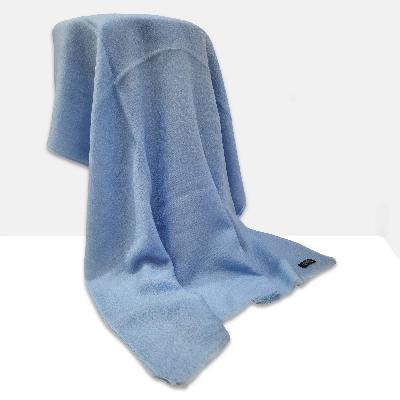 Ring Shawl, A Thin, Soft, And Light Shawl For All-weather Use, Two-ply Wool, Color [blue]