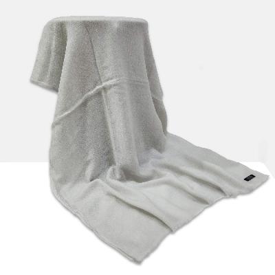 Pashmina Shawl, Nepali Handmade Shawl, In Four Ply Wool, Color [pale Gray]