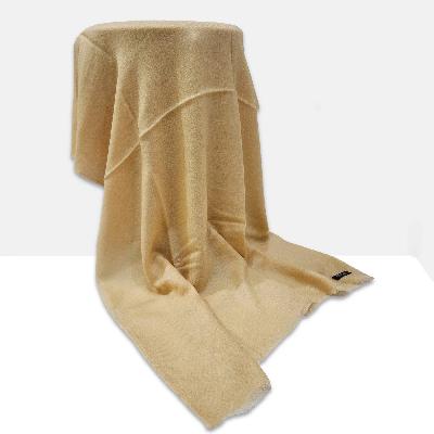 Pashmina Shawl, Nepali Handmade Shawl, In Four Ply Wool, Color [camel Color]