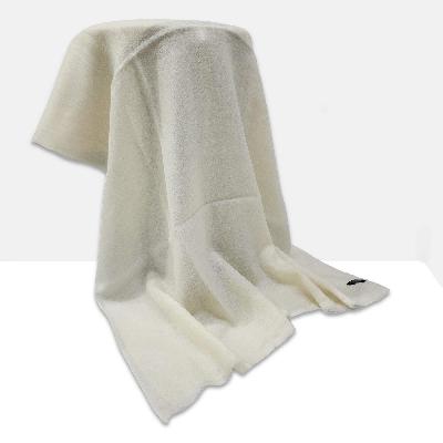 Pashmina Shawl, Nepali Handmade Shawl, In Four Ply Wool, Color [silver-gray]