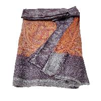 Ring Shawl, A Thin, Soft, And Light Shawl For All-weather Use, Two-ply Wool, With Jakarta Pattern