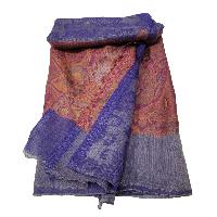 Ring Shawl, A Thin, Soft, And Light Shawl For All-weather Use, Two-ply Wool, With Jakarta Pattern