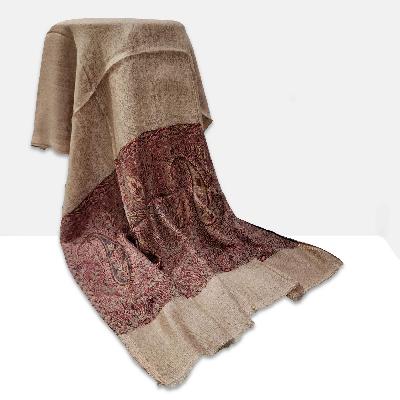 Ring Shawl, A Thin, Soft, And Light Shawl For All-weather Use, Two-ply Wool, With Jakarta Pattern