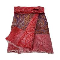 Ring Shawl, A Thin, Soft, And Light Shawl For All-weather Use, Two-ply Wool, With Jakarta Pattern
