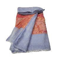 Ring Shawl, A Thin, Soft, And Light Shawl For All-weather Use, Two-ply Wool, With Jakarta Pattern