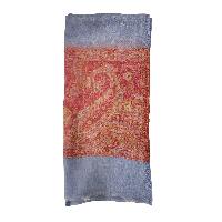 Ring Shawl, A Thin, Soft, And Light Shawl For All-weather Use, Two-ply Wool, With Jakarta Pattern