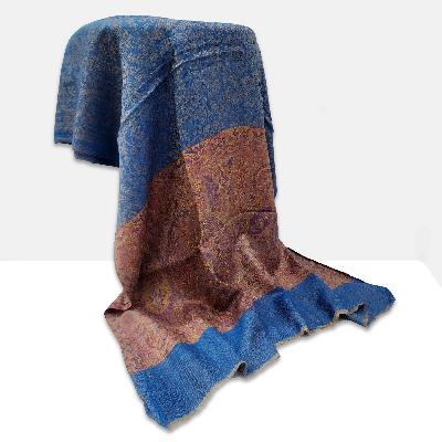 Ring Shawl, A Thin, Soft, And Light Shawl For All-weather Use, Two-ply Wool, With Jakarta Pattern