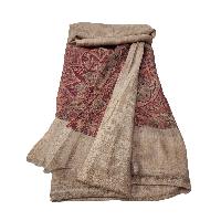 Ring Shawl, A Thin, Soft, And Light Shawl For All-weather Use, Two-ply Wool, With Jakarta Pattern