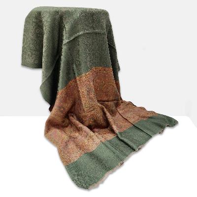Ring Shawl, A Thin, Soft, And Light Shawl For All-weather Use, Two-ply Wool, With Jakarta Pattern