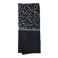 Ring Shawl, A Thin, Soft, And Light Shawl For All-weather Use, Two-ply Wool, With Detailed Embroidery