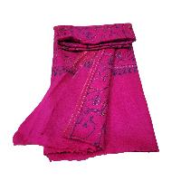 Ring Shawl, A Thin, Soft, And Light Shawl For All-weather Use, Two-ply Wool, With Detailed Embroidery
