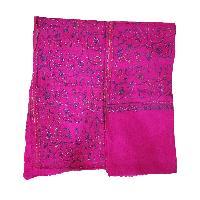 Ring Shawl, A Thin, Soft, And Light Shawl For All-weather Use, Two-ply Wool, With Detailed Embroidery