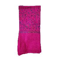 Ring Shawl, A Thin, Soft, And Light Shawl For All-weather Use, Two-ply Wool, With Detailed Embroidery
