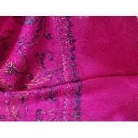 Ring Shawl, A Thin, Soft, And Light Shawl For All-weather Use, Two-ply Wool, With Detailed Embroidery