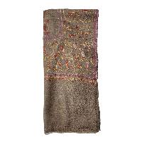 Ring Shawl, A Thin, Soft, And Light Shawl For All-weather Use, Two-ply Wool, With Detailed Embroidery