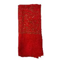 Ring Shawl, A Thin, Soft, And Light Shawl For All-weather Use, Two-ply Wool, With Detailed Embroidery