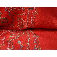 Ring Shawl, A Thin, Soft, And Light Shawl For All-weather Use, Two-ply Wool, With Detailed Embroidery