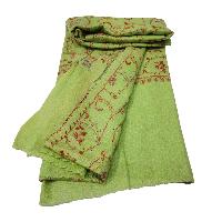 Ring Shawl, A Thin, Soft, And Light Shawl For All-weather Use, Two-ply Wool, With Detailed Embroidery