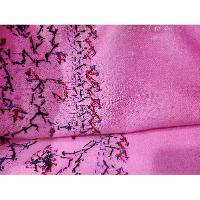 Ring Shawl, A Thin, Soft, And Light Shawl For All-weather Use, Two-ply Wool, With Detailed Embroidery