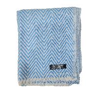 Pashmina Muffler, Thick Nepali Pashmina Shawl, Eight-ply Wool, Color [blue]