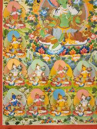 21 Tara Thangka, Buddhist Traditional Painting, [real Gold]