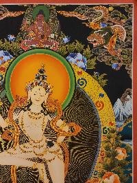 Machig Labdron Thangka, Buddhist Traditional Painting