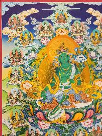 21 Tara Thangka, Buddhist Traditional Painting, [real Gold], Tibetan Style