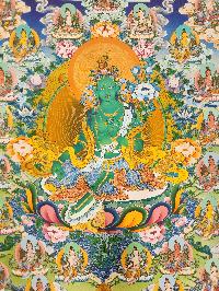 21 Tara Thangka, Buddhist Traditional Painting, [real Gold], Tibetan Style