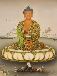 Amitabha Buddha Thangka, Buddhist Traditional Painting, Karma Gadri Art, [real Gold], [hand Painted]