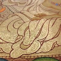 Vajrasattva Thangka, [high Quality], Buddhist Traditional Painting, Lhyape Style, [real Gold]