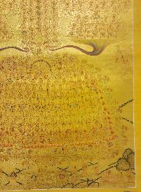 Tsongkhapa Refuge Tree Thangka, [master Quality], Buddhist Traditional Painting, Lhyape Style, [real Gold]