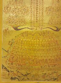 Tsongkhapa Refuge Tree Thangka, [master Quality], Buddhist Traditional Painting, Lhyape Style, [real Gold]
