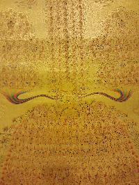 Tsongkhapa Refuge Tree Thangka, [master Quality], Buddhist Traditional Painting, Lhyape Style, [real Gold]