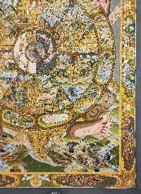 Wheel Of Life Thangka, [master Quality], Buddhist Traditional Painting, Tibetan Style, [real Gold]