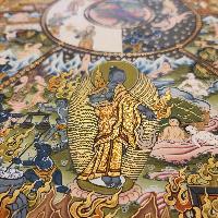 Wheel Of Life Thangka, [master Quality], Buddhist Traditional Painting, Tibetan Style, [real Gold]