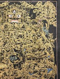 Wheel Of Life Thangka, [master Quality], Buddhist Traditional Painting, Tibetan Style, [real Gold]