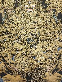 Wheel Of Life Thangka, [master Quality], Buddhist Traditional Painting, Tibetan Style, [real Gold]