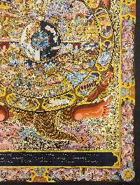 Wheel Of Life Thangka, [master Quality], Buddhist Traditional Painting, Tibetan Style, [real Gold]
