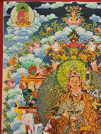 Padmasambhava Thangka, [good Quality], Buddhist Traditional Painting, Tibetan Style