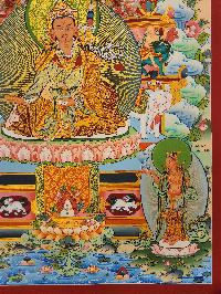 Padmasambhava Thangka, [good Quality], Buddhist Traditional Painting, Tibetan Style