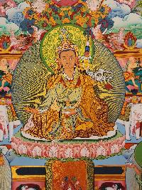 Padmasambhava Thangka, [good Quality], Buddhist Traditional Painting, Tibetan Style