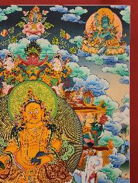 Five [pancha] Jambhala Thangka, [good Quality], Buddhist Traditional Painting, Tibetan Style
