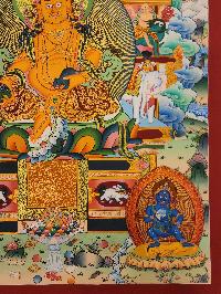 Five [pancha] Jambhala Thangka, [good Quality], Buddhist Traditional Painting, Tibetan Style