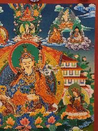 Padmasambhava Thangka, [master Quality], Buddhist Traditional Painting, Tibetan Style