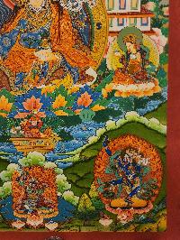 Padmasambhava Thangka, [master Quality], Buddhist Traditional Painting, Tibetan Style
